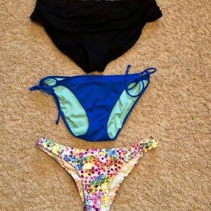 Three Bikini Bottoms